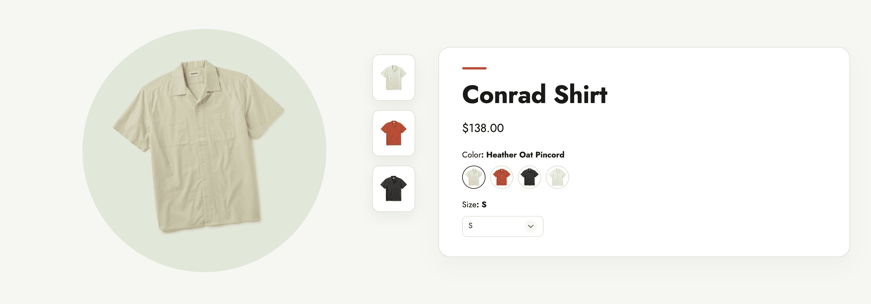 Related Shopify products connected by AWE swatches on a live product page